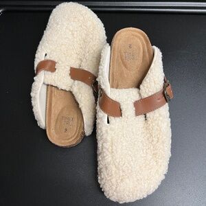 Time and Tru Sherpa Women's Slip On Shoes Size 9